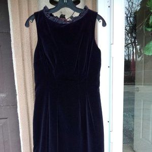 Domenico Vacca Purple Velvet Dress
